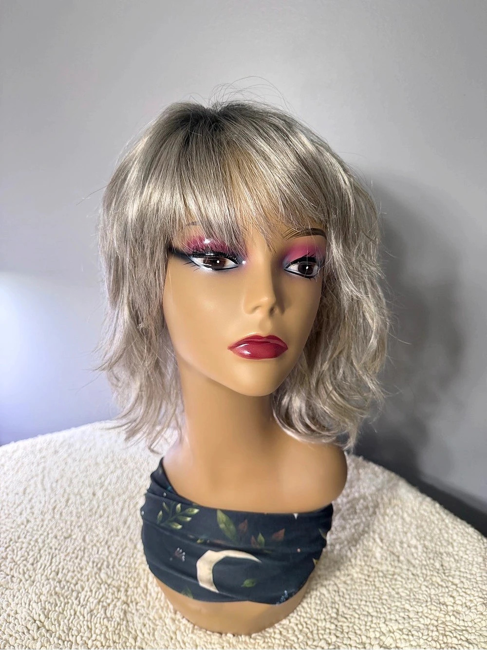 Paula Young A1367 Lavender Color Silver Gray Wig
